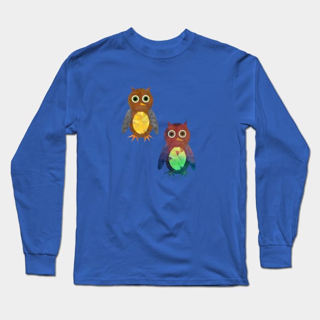 owls Long Sleeve T-Shirt by Geometrico22